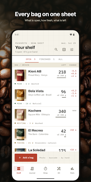 Coffee Journal: Pucksmith Screenshot 0