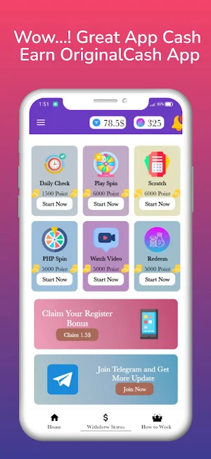 OriginalCash App - Make Money Screenshot 0
