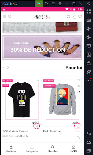 Masfloy Shop Screenshot 1