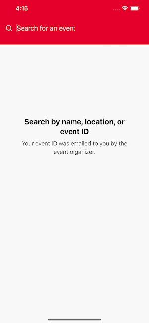 Cadence Events Screenshot 2