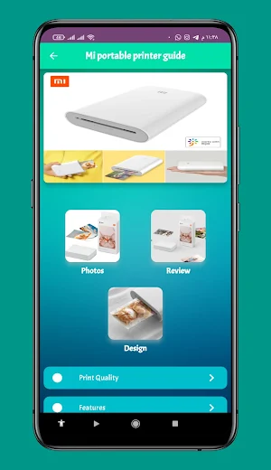 Mi portable printer guide Screenshot 2