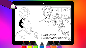 Coloring Football Players Screenshot 0