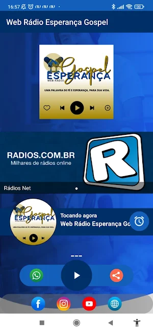 Web Rádio Esperança Gospel Screenshot 1