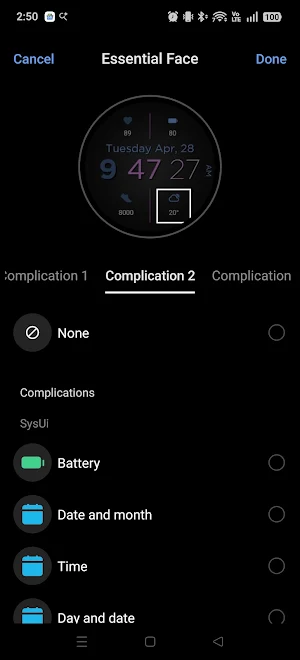 Essential Face Watch Face 2026 Screenshot 2