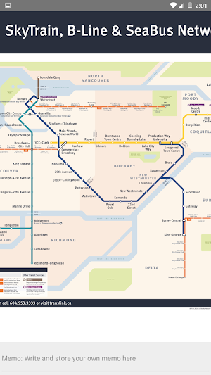 VANCOUVER METRO SKYTRAIN BLINE Screenshot 1