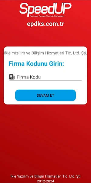 SpeedUP Mobil PDKS Screenshot 0