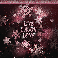 Black Pink Snowflake-Wallpaper