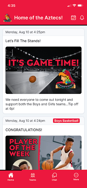Guadalupe Aztecs Athletics Screenshot 0