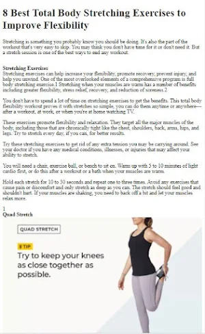 How to Do Stretching Exercises Screenshot 0