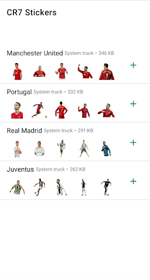 Cristiano Ronaldo Stickers Screenshot 0