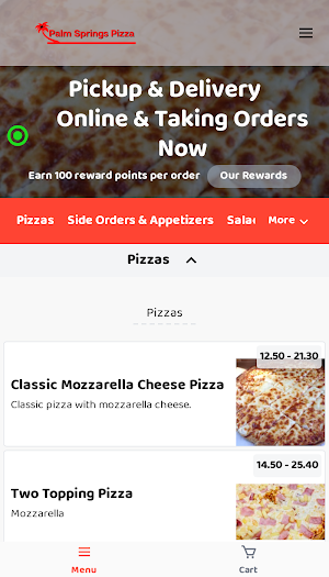 Palm Springs Pizza Screenshot 1