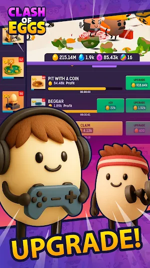 Clash of Eggs - idle RPG Screenshot 1