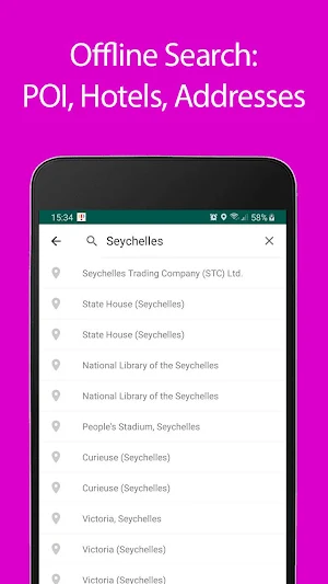 Seychelles Offline Map and Travel Guide Screenshot 2