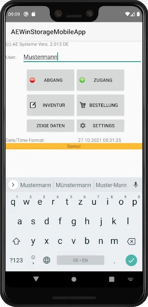 AE Mobile Storage App Screenshot 0