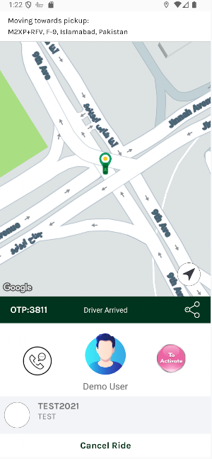 RoDrive Taxi App Screenshot 2