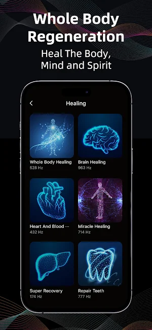 Frequency Generator Healing Hz Screenshot 2