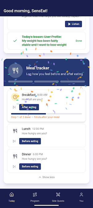 SensEat Screenshot 1