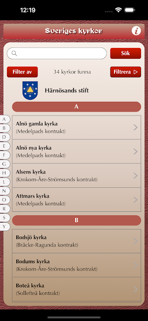 Sveriges kyrkor Screenshot 3