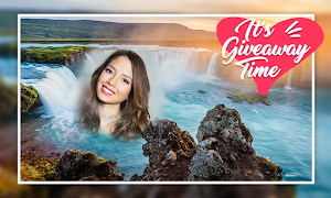 Photo Editor & Photo Frames: Water fall Background Screenshot 2