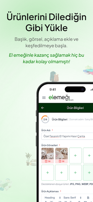 Elemeği Satıcı Paneli Screenshot 2