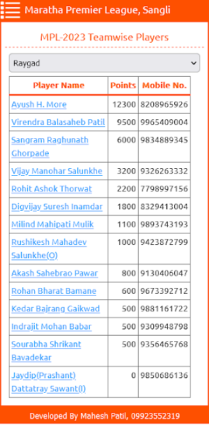Maratha Premier League, Sangli Screenshot 3