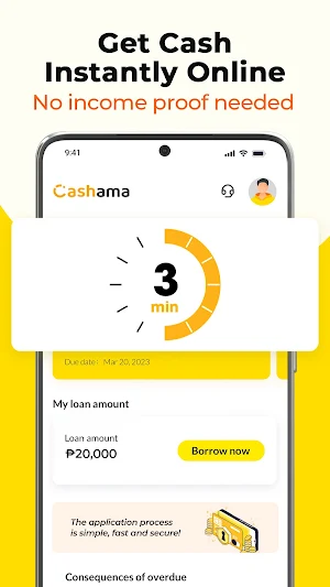 Cashama - Loan up to P20,000 Screenshot 1