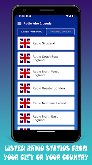 Radio Aire 2 Leeds FM App UK Screenshot 2