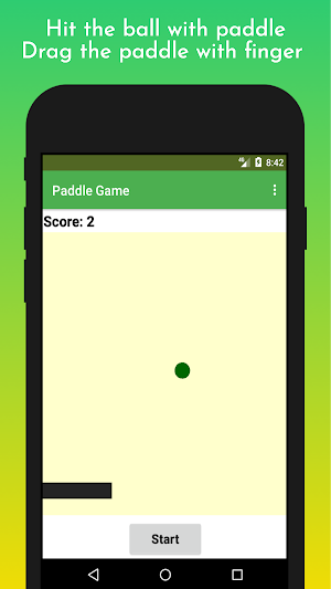 Paddle Game Screenshot 1