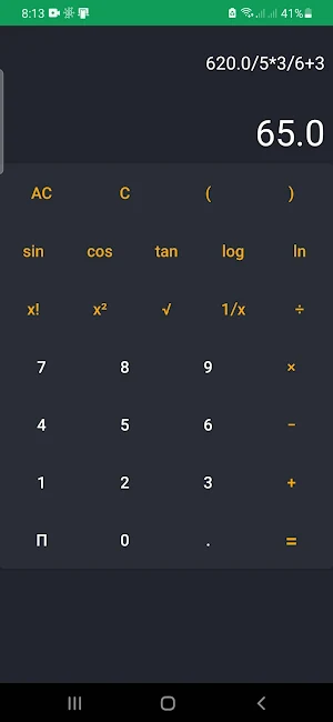 IT Scientific Calculator Screenshot 2
