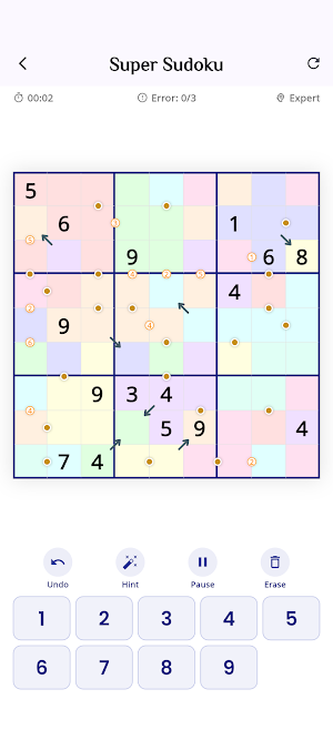 Super Sudoku:Logic Brain Game Screenshot 3