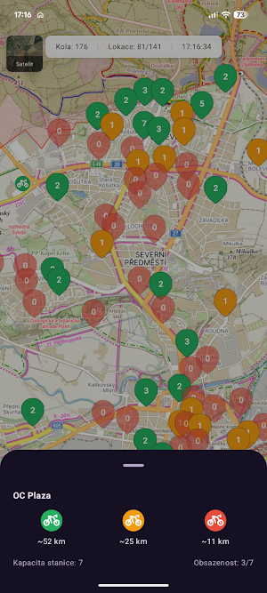 BikeShare Plzeň Screenshot 1