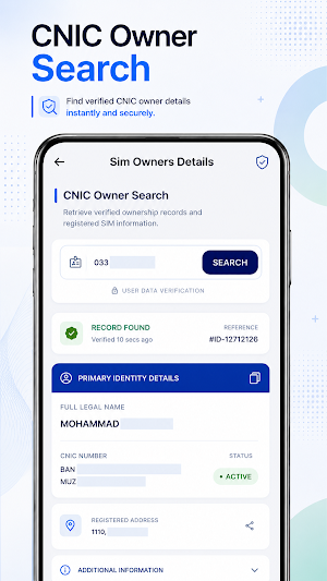 Sim Owner Details Lookup Screenshot 2