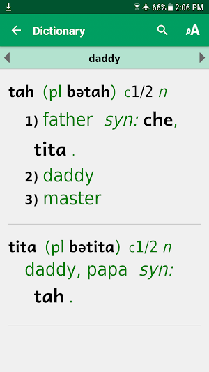 Naami-English Dictionary Screenshot 3