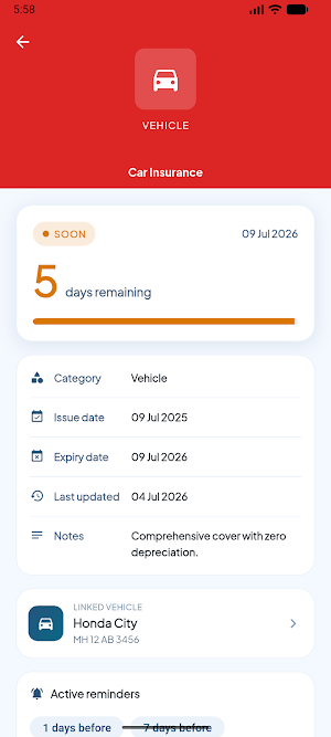 Renewly:  Expiry Tracker Screenshot 2