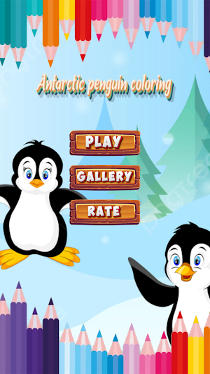 penguin cartoon coloring Screenshot 0