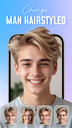 Hair color & style changer Screenshot 1