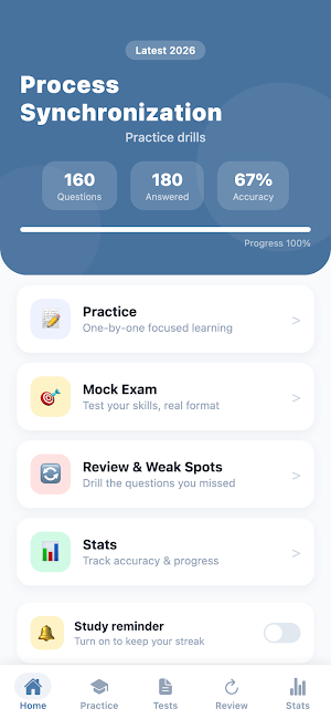 Process Synchronization Drills Screenshot 0