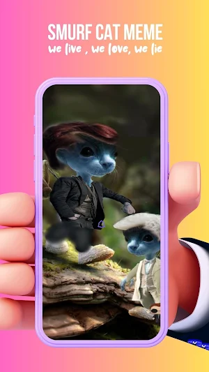 Smurf Cat Meme Wallpaper 4K Screenshot 2