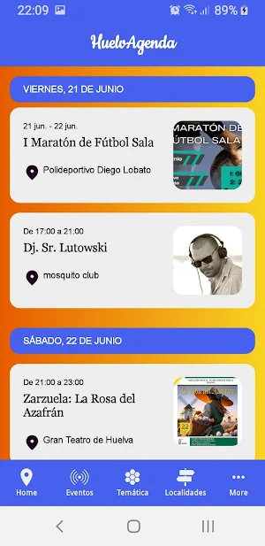 HuelvAgenda Screenshot 1