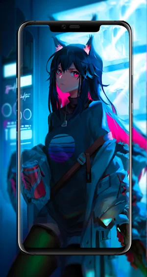 Cat Girl Anime Wallpaper Screenshot 0