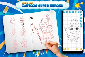 Learn to Draw Cartoon Heroes Screenshot 2