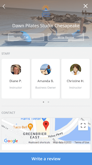 Dawn Pilates Studio Chesapeake Screenshot 0
