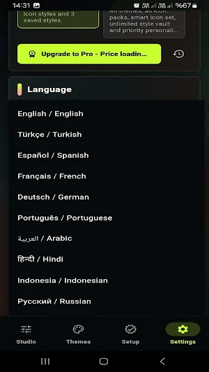 Aura Panel: Themes Screenshot 0