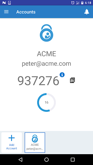 Oracle Mobile Authenticator Screenshot 0