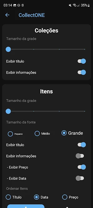 Organizador de Coleções Screenshot 3