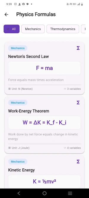 Physics Tutorials Screenshot 1