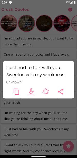 Crush Quotes and Sayings Screenshot 2