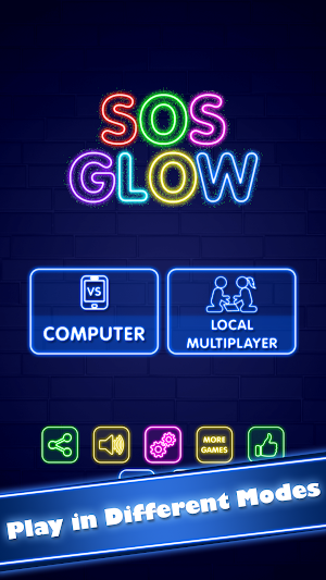 SOS Glow: Offline Multiplayer Board Screenshot 0