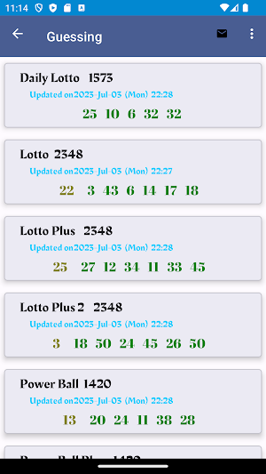 South Africa Lottery Results Screenshot 3