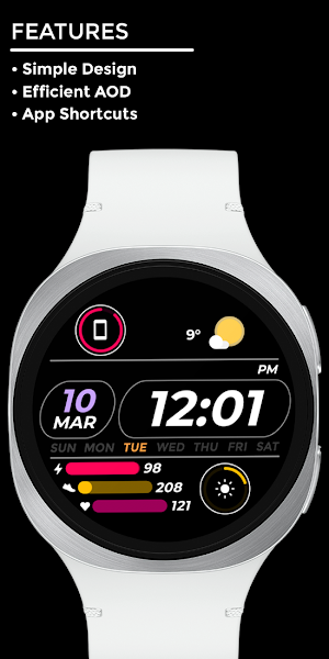 Night 31D - Digital Watch Face Screenshot 1